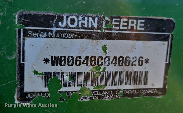 image for item DH9793 2002 John Deere 6420 MFWD tractor