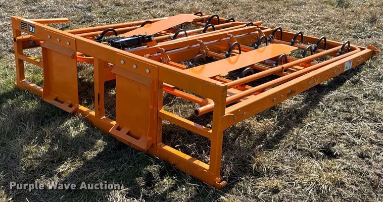 image for item DO0319 2024 LandHonor HAG-12-24Q skid steer hay accumulator grabber