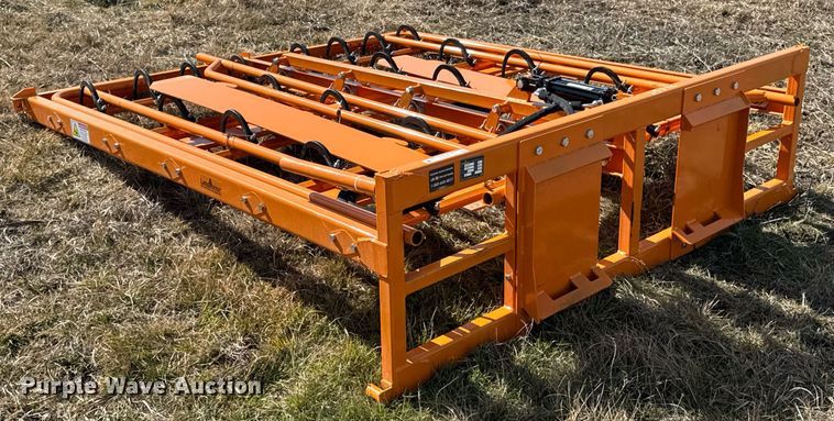 image for item DO0319 2024 LandHonor HAG-12-24Q skid steer hay accumulator grabber