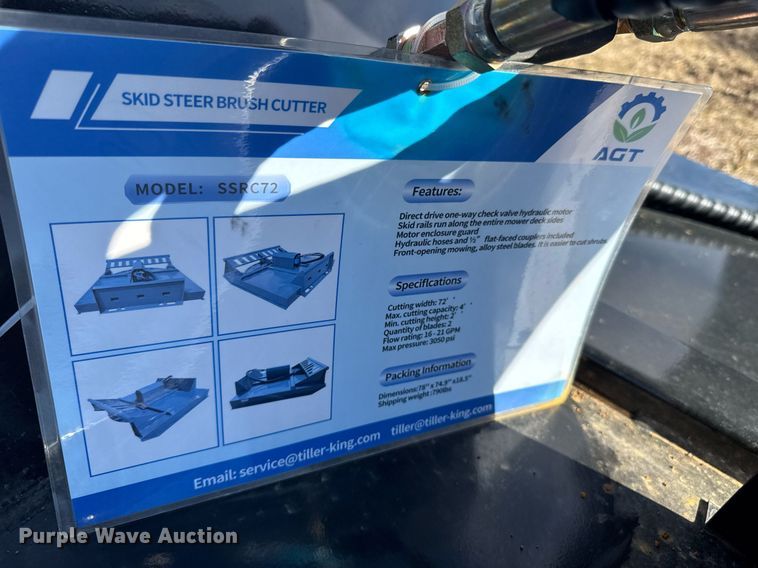 image for item DO0324 2024 Mower King SSRC skid steer rotary mower