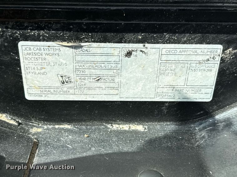 image for item DO2665 2014 JCB 527-58 AG telehandler