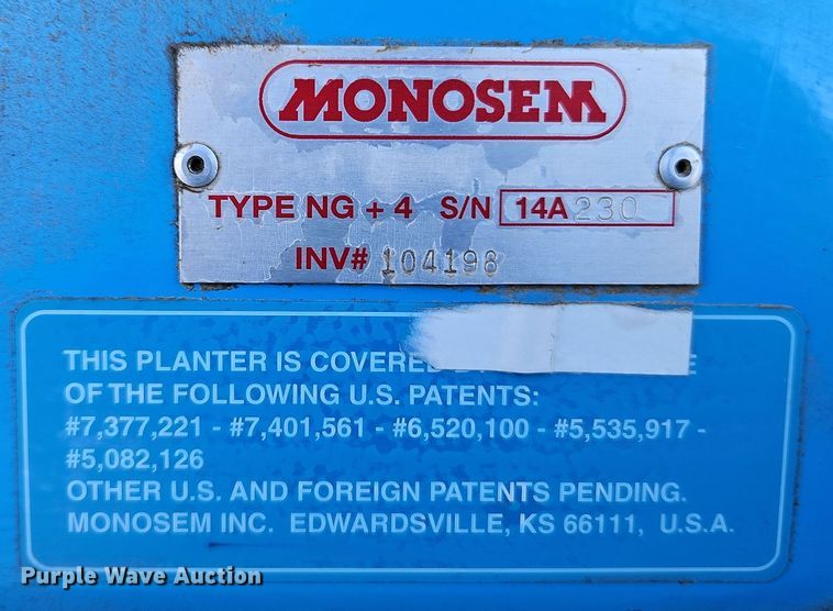 image for item DT7605 2014 Monosem NG Plus 4 twin row no-till planter