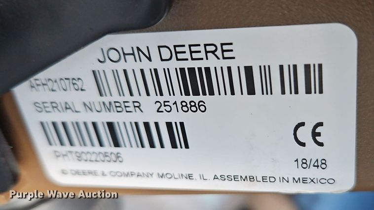 image for item EI8801 2019 John Deere 460M round baler