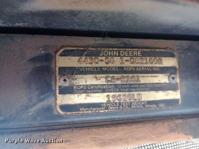 image for item EO0541 1975 John Deere 4430 tractor