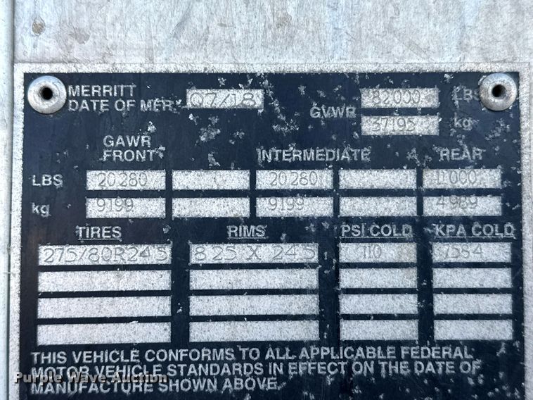 image for item NN9546 2019 Merritt livestock trailer