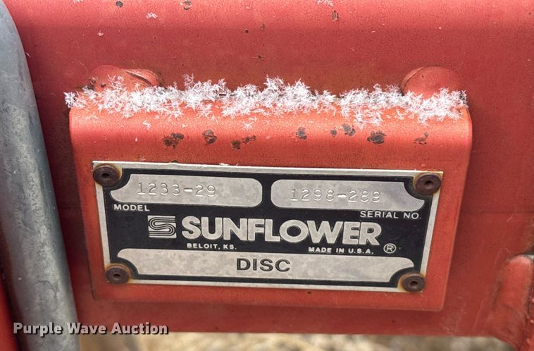 image for item NN9559 Sunflower 1233-29 double off-set disk