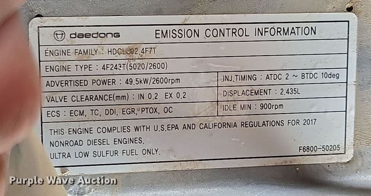 image for item YA0324 2017 Kioti RX6620 MFWD tractor