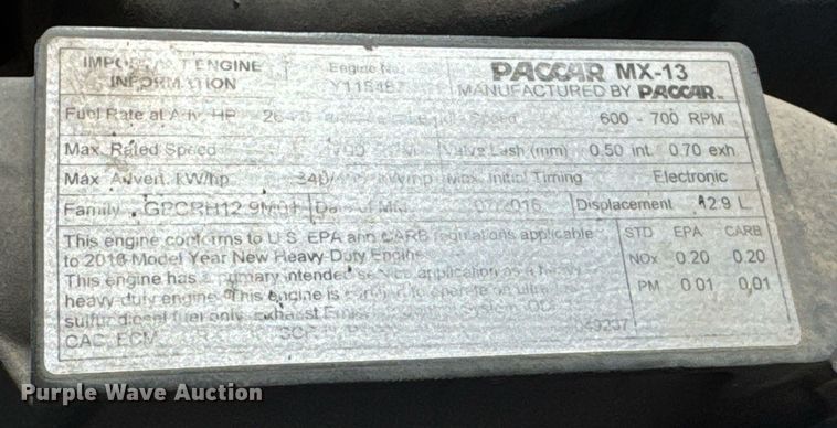 image for item DO0274 2017 Kenworth T680 semi truck