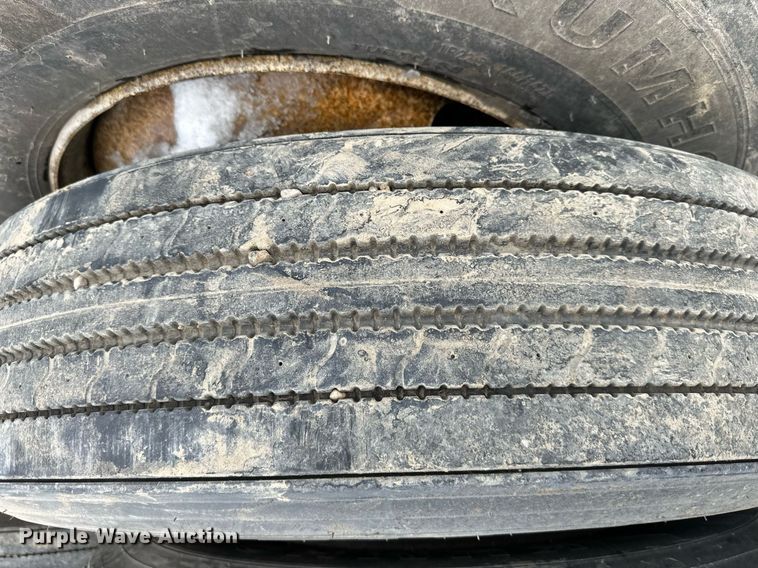 image for item DQ6639 (8) Kumbo 11R22.5 tires and wheels