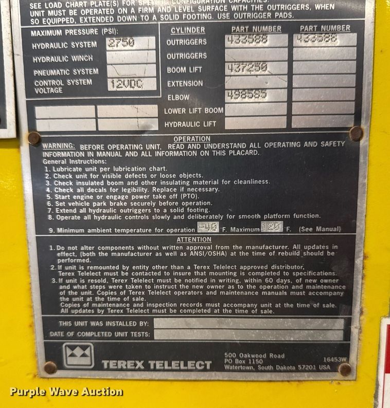 image for item DT0522 2012 Freightliner M2 bucket truck