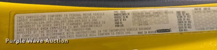 image for item DT0522 2012 Freightliner M2 bucket truck