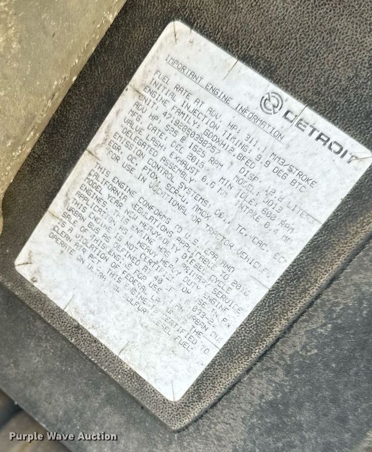 image for item DV0572 2017 Freightliner  Cascadia  semi truck