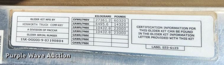 image for item DV6662 2017 Kenworth  semi truck