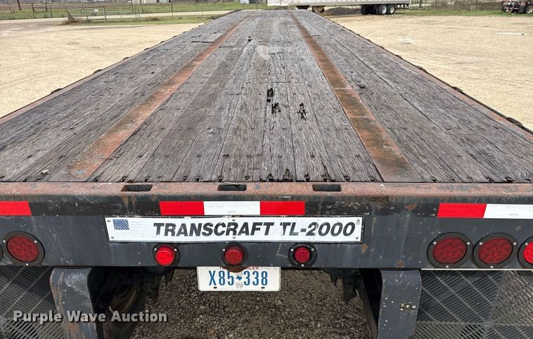 image for item ED5503 2002 Transcraft TL-2000 flatbed trailer