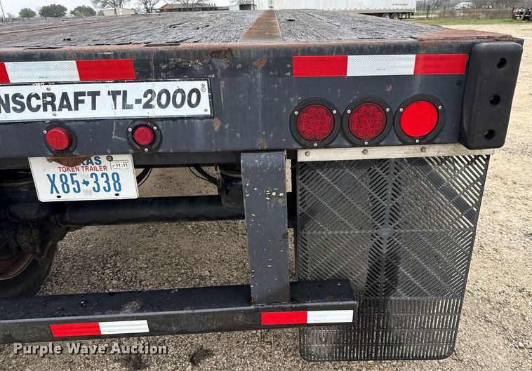 image for item ED5503 2002 Transcraft TL-2000 flatbed trailer