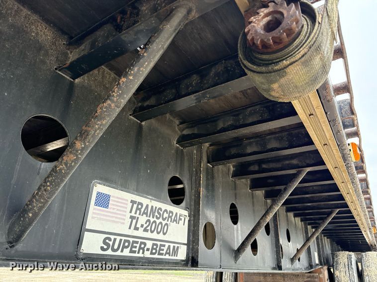 image for item ED5503 2002 Transcraft TL-2000 flatbed trailer