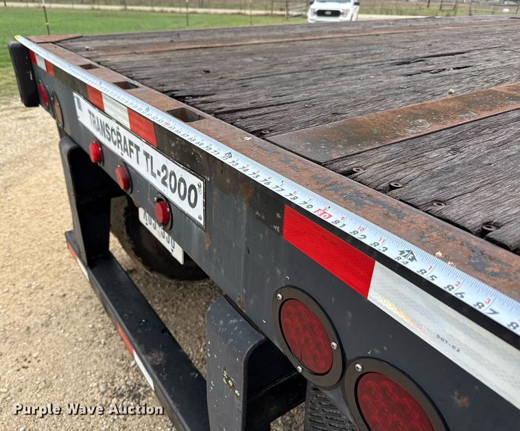 image for item ED5503 2002 Transcraft TL-2000 flatbed trailer