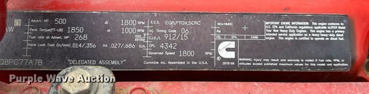 image for item EG2446 2019 Kenworth W900 semi truck