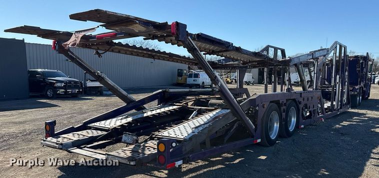 image for item EG2506 1999 Peterbilt 377 car carrier truck with car carrier trailer