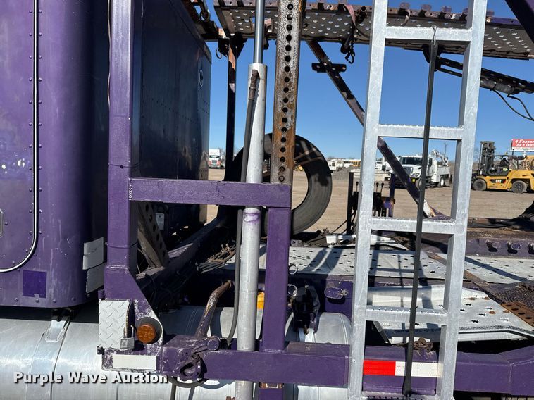 image for item EG2506 1999 Peterbilt 377 car carrier truck with car carrier trailer