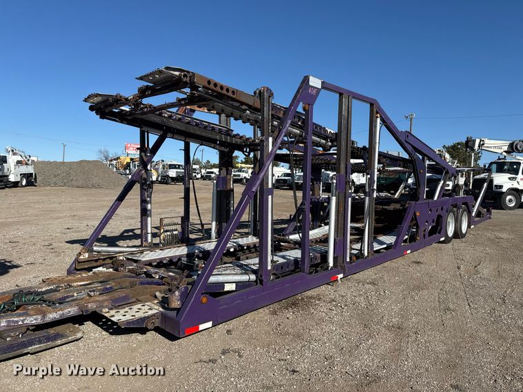 image for item EG2506 1999 Peterbilt 377 car carrier truck with car carrier trailer