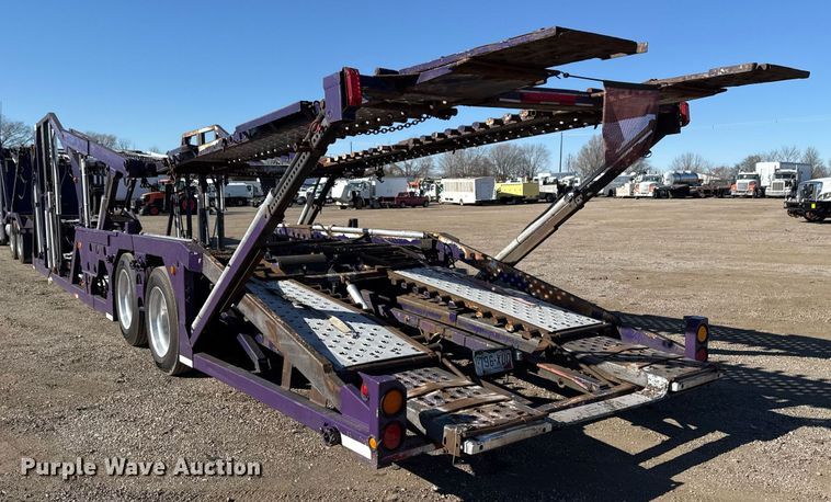 image for item EG2506 1999 Peterbilt 377 car carrier truck with car carrier trailer