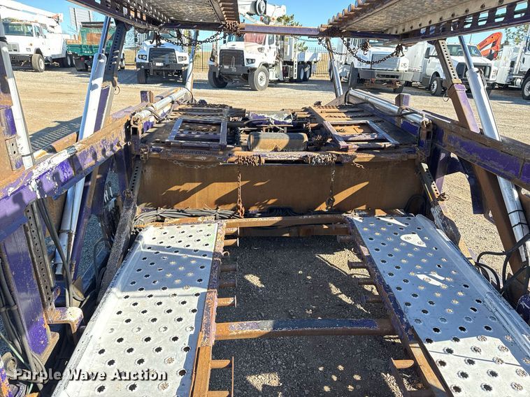 image for item EG2506 1999 Peterbilt 377 car carrier truck with car carrier trailer