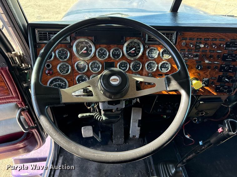 image for item EG2506 1999 Peterbilt 377 car carrier truck with car carrier trailer