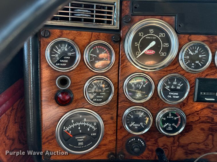 image for item EG2506 1999 Peterbilt 377 car carrier truck with car carrier trailer