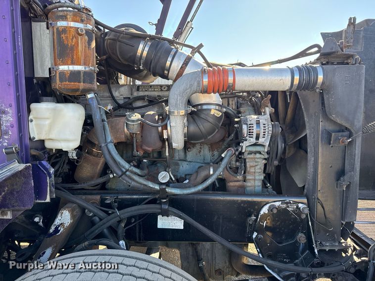 image for item EG2506 1999 Peterbilt 377 car carrier truck with car carrier trailer