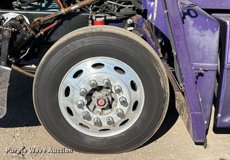 image for item EG2506 1999 Peterbilt 377 car carrier truck with car carrier trailer