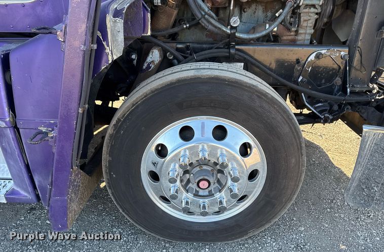 image for item EG2506 1999 Peterbilt 377 car carrier truck with car carrier trailer