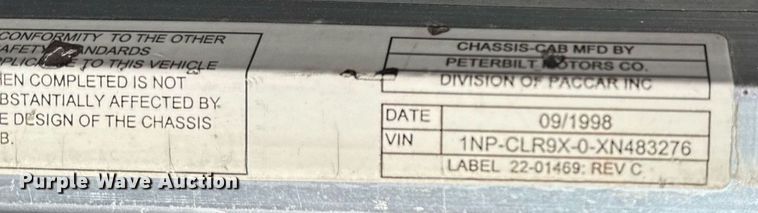 image for item EG2506 1999 Peterbilt 377 car carrier truck with car carrier trailer