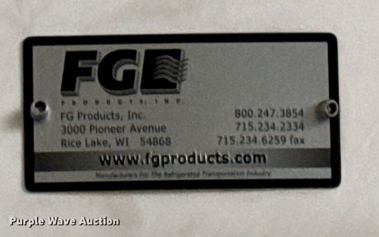 image for item EG7165 2009 Utility trailer 3000R refrigerated van trailer