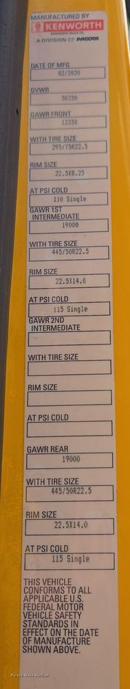 image for item EI4123 2021 Kenworth T680 semi truck