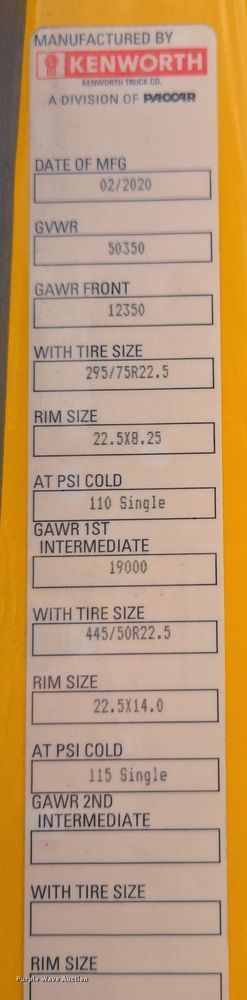 image for item EI4123 2021 Kenworth T680 semi truck