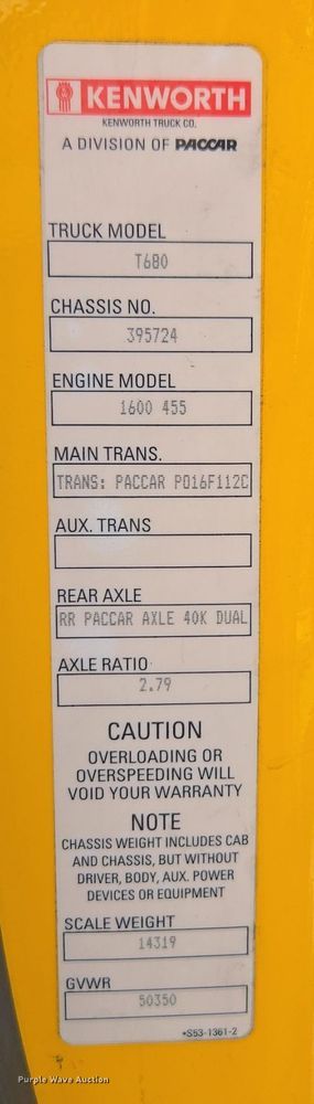 image for item EI4126 2021 Kenworth T680 semi truck