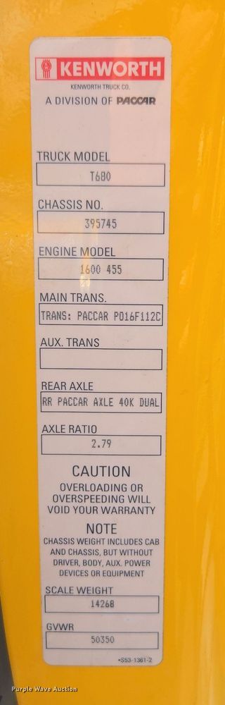 image for item EI4128 2021 Kenworth T680 semi truck