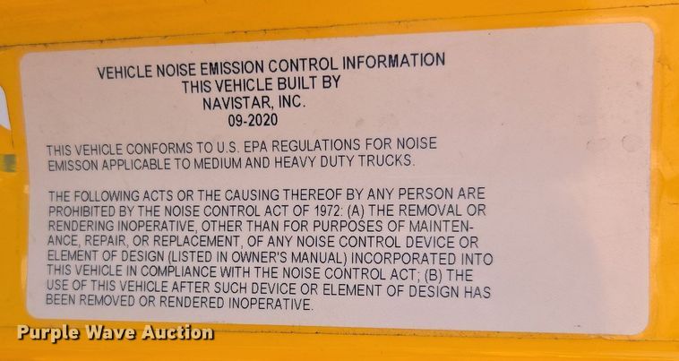 image for item EI4131 2021 International LT625 semi truck