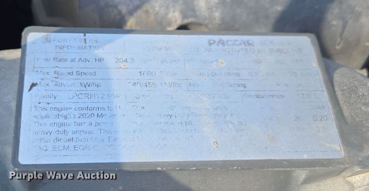 image for item EI4133 2021 Kenworth T680 semi truck