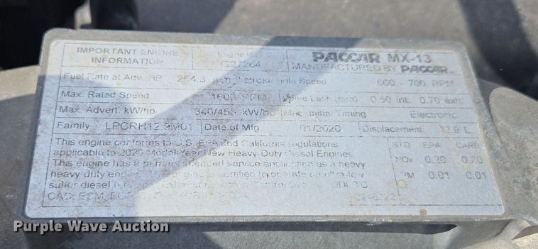 image for item EI4135 2021 Kenworth T680 semi truck