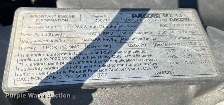 image for item EI4142 2021 Kenworth T680 semi truck