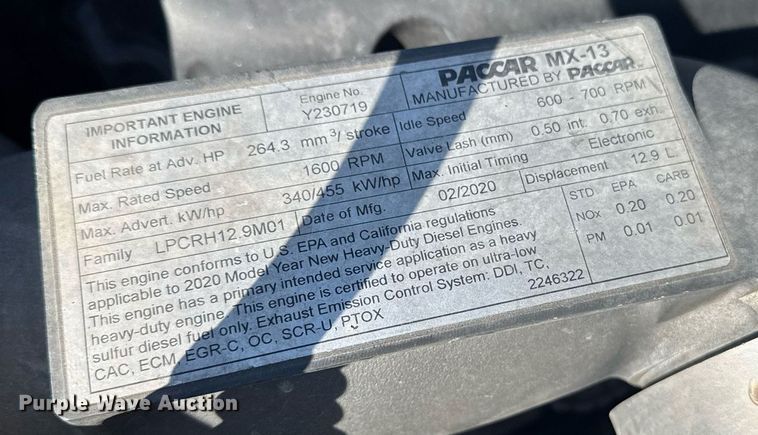 image for item EI4142 2021 Kenworth T680 semi truck