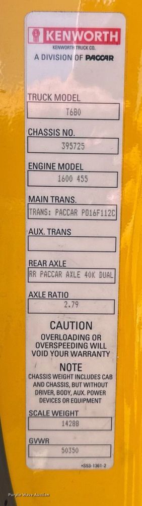 image for item EI4142 2021 Kenworth T680 semi truck