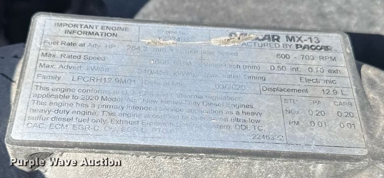 image for item EI4146 2021 Kenworth T680 semi truck