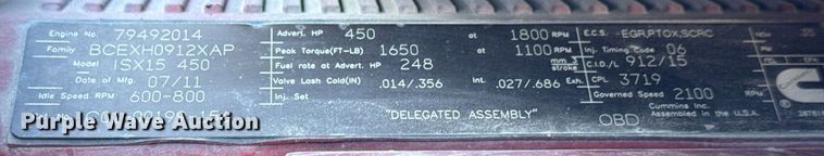 image for item LH9470 2012 Freightliner  Cascadia semi truck