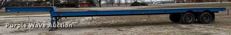 image for item LH9523 2013 Shop built flatbed trailer