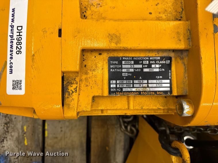 image for item DH9826 Harrington Hoist and Cranes ERIA-556732 hoist