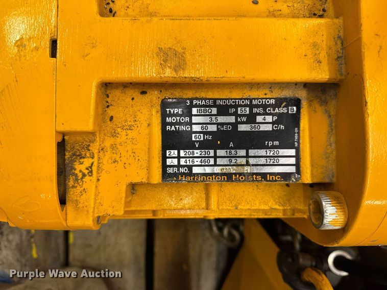 image for item DH9826 Harrington Hoist and Cranes ERIA-556732 hoist