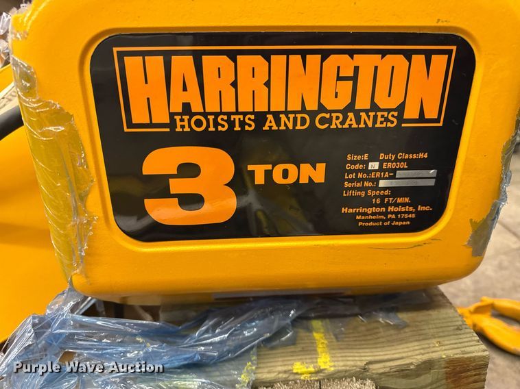 image for item DH9827 Harrington Hoist and Cranes ERIA-556732 crane